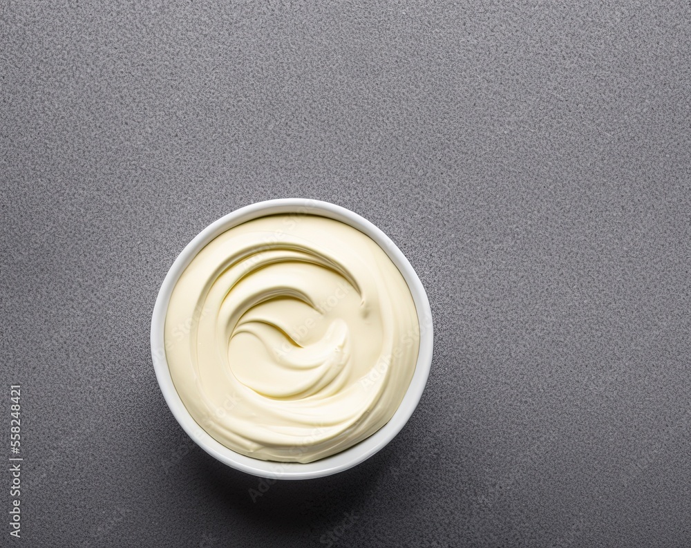 bowl of mayonnaise bowl of mayonnaise