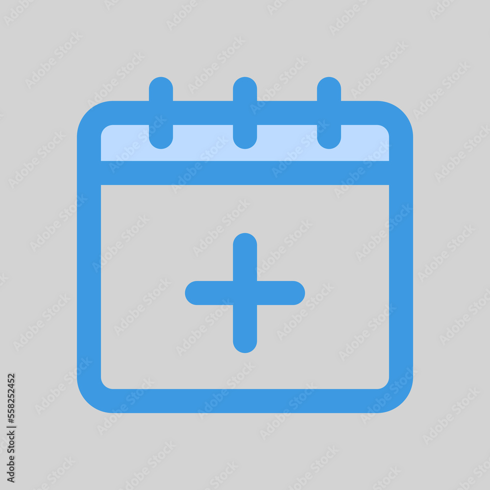 Add schedule icon in blue style, use for website mobile app presentation Add schedule icon in blue style, use for website mobile app presentation