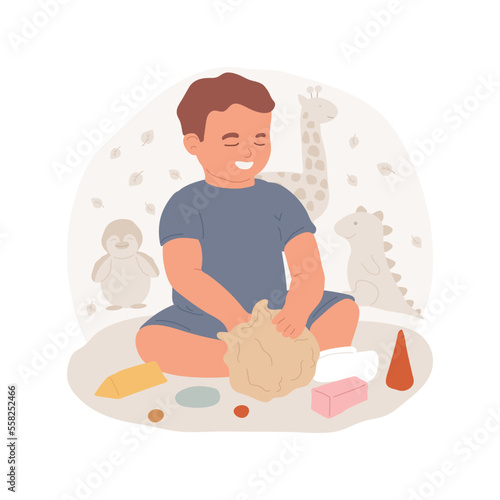 Bat mitzvah isolated cartoon vector illustration. Girl twelfth birthday celebration, jewish tradition, becoming adult, family and friends gathering, ceremony in synagogue vector cartoon.
