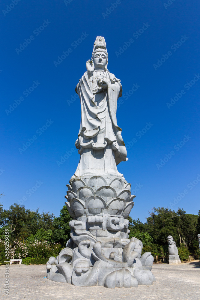 Giant statue at Buddha Eden Garden, Bombarral, Portugal