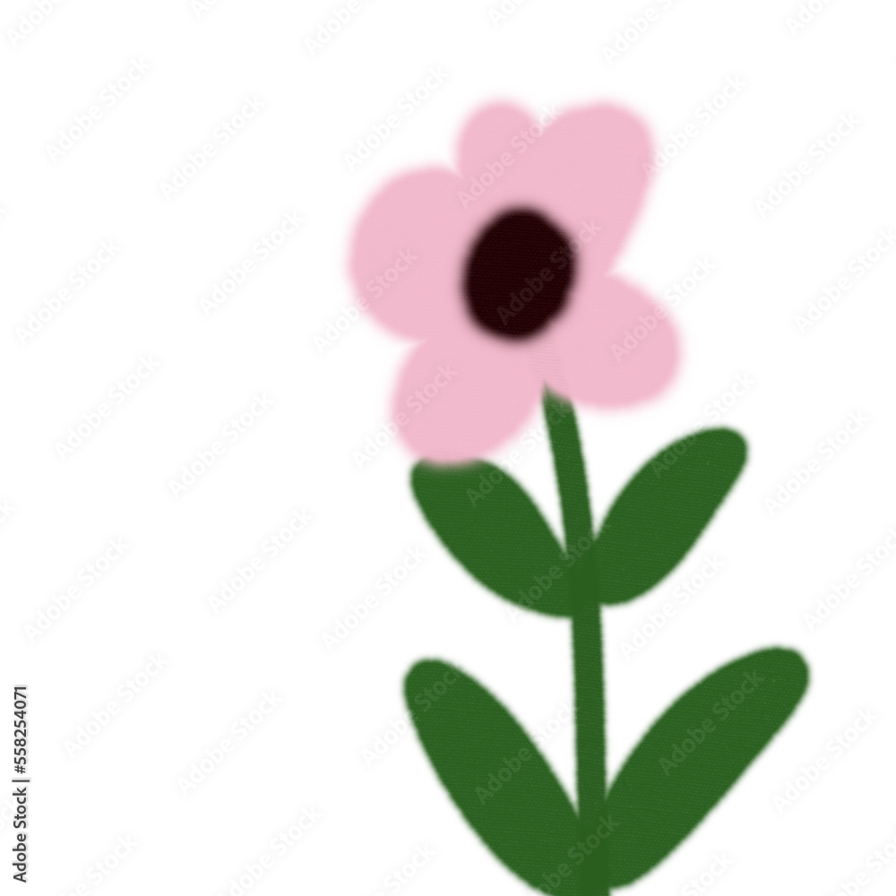Watercolor Flower Pattern Background