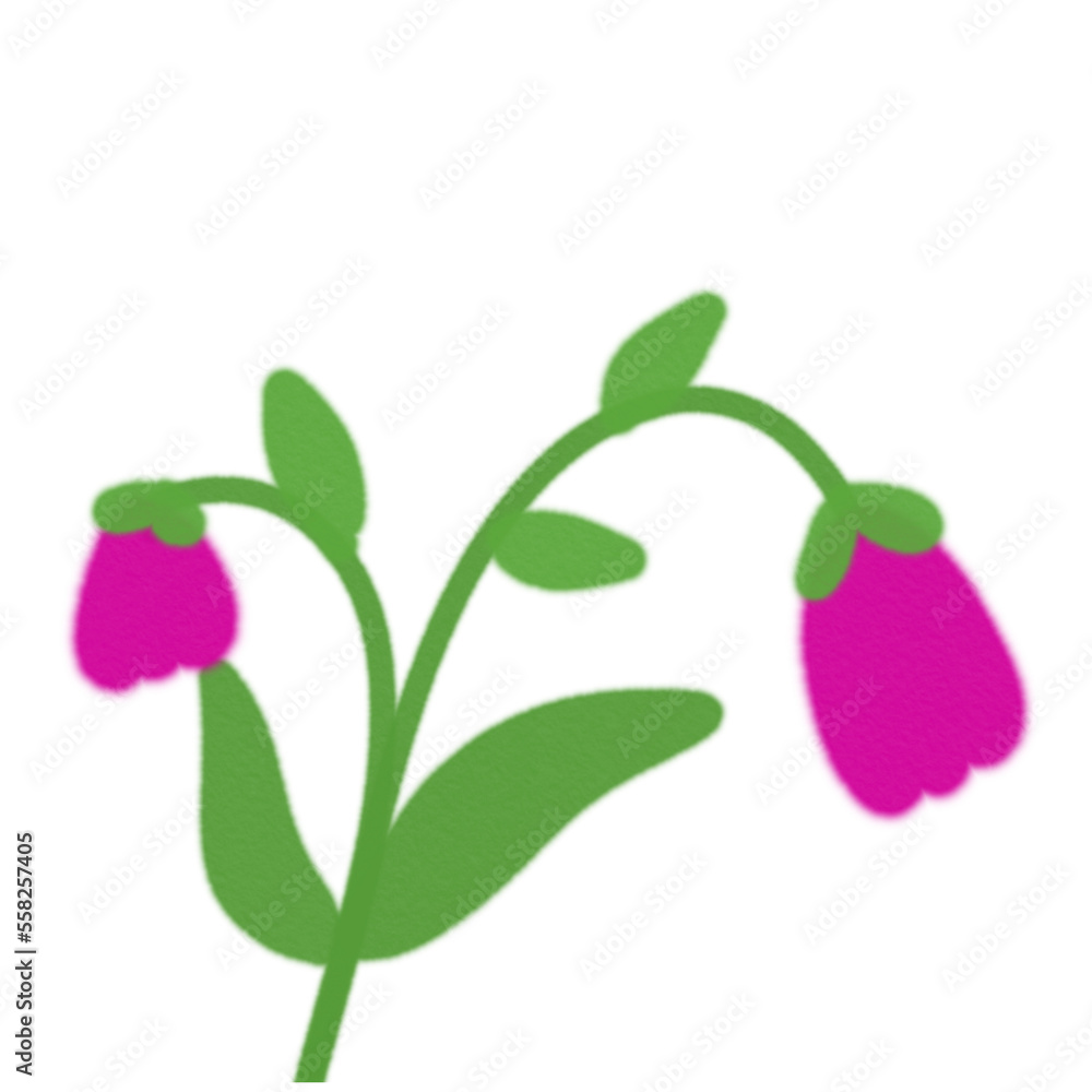 Fototapeta premium Flowers illustration watercolor