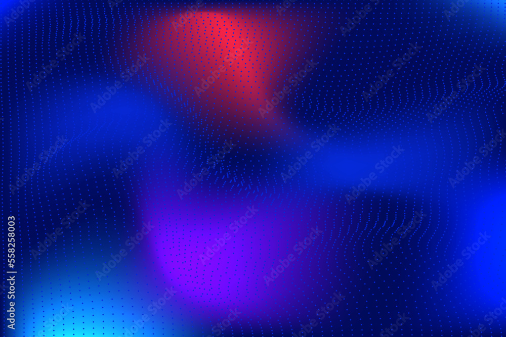 Abstract Wave Particles dots Technology Background. Abstract light wave moving dot flow particles, high tech