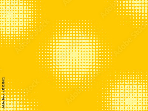 Yellow Pop art Background, comic style. Retro style. vector graphic illustration