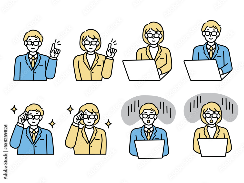 エリート、ガリ勉、仕事が出来る人(男女、忙しい、ミス、説明、ビジネス、営業) Elite, study hard, someone who can workable.Men and women, busy, mistakes, explanations, business, sales. エリート、ガリ勉、仕事が出来る人(男女、忙しい、ミス、説明、ビジネス、営業) Elite, study hard, someone who can workable.Men and women, busy, mistakes, explanations, business, sales.