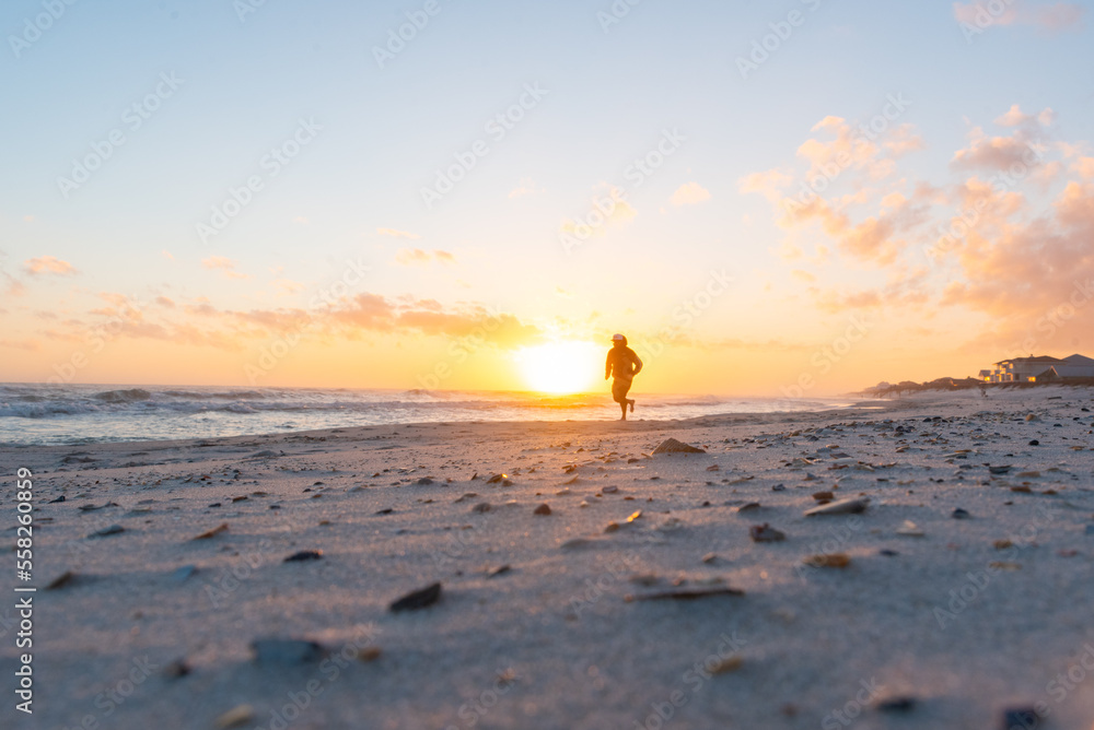 Person walking on beach