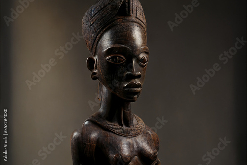 Canvas Print african statue