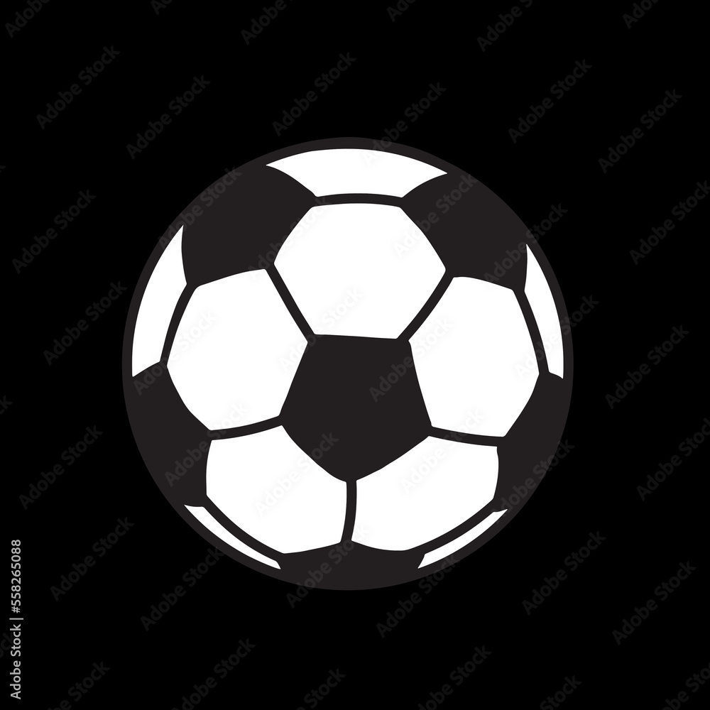 Fototapeta premium soccer ball in black and white