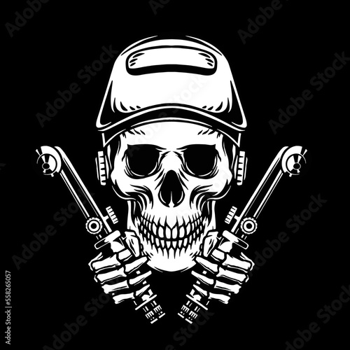 welding skull vector