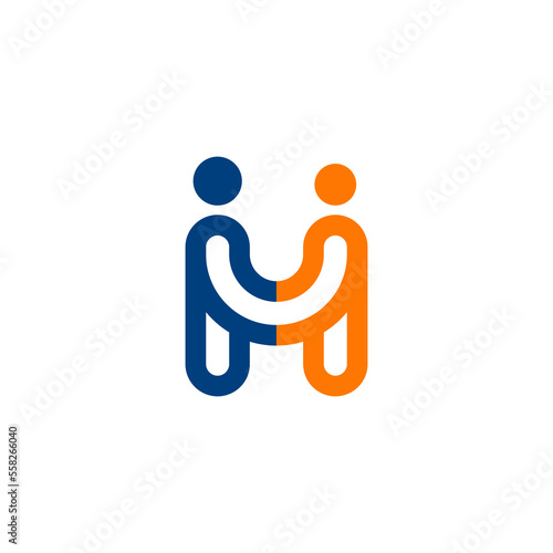 Illustration People Logo Design Template