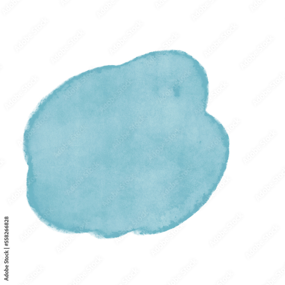 Teal watercolor cloud Teal watercolor cloud