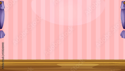 Pink striped wall background