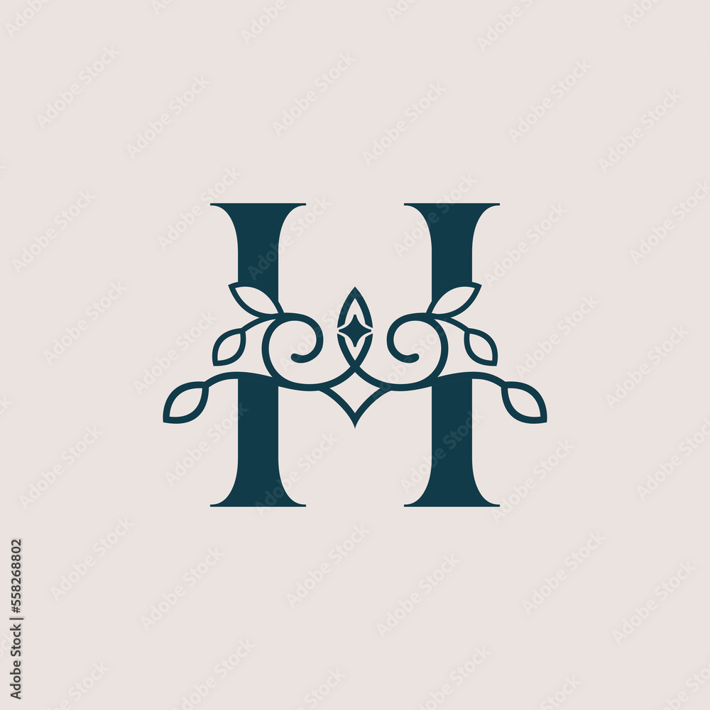 brand logo design template beauty cosmetic H brand logo design template beauty cosmetic H