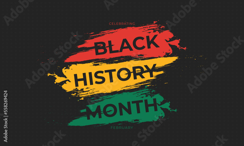 Black history month celebrate. Vector illustration design for graphic Black history month photo