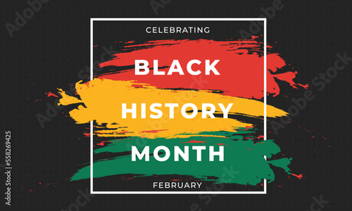 Black history month celebrate. Vector illustration design for graphic Black history month photo