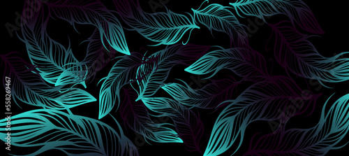 abstract bird feathers gradient dark background Design Wallpaper