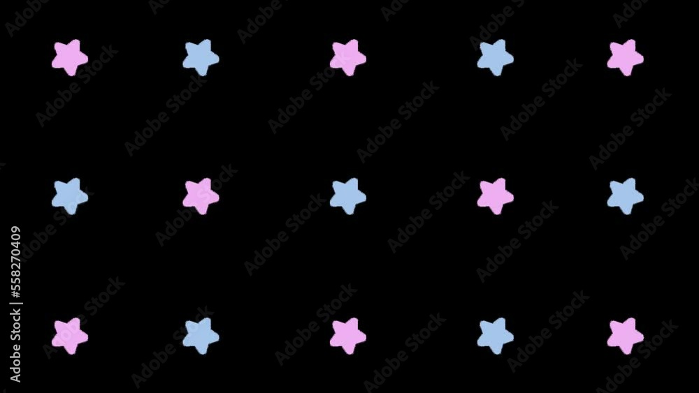 リトルスター_ブルー×ピンク_ループ_アルファ リトルスター_ブルー×ピンク_ループ_アルファ