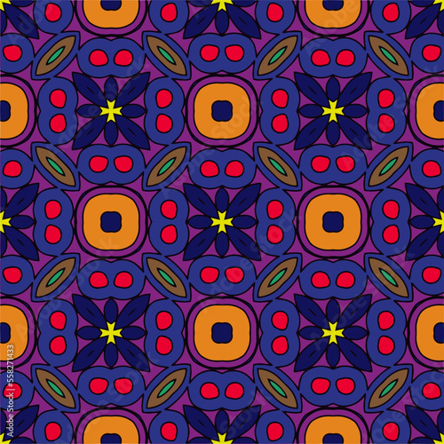 Abstract ethnic rug ornamental seamless pattern.Perfect for fashion, textile design, cute themed fabric, on wall paper, wrapping paper, fabrics and home decor.