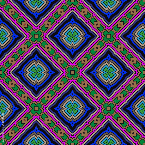 Abstract ethnic rug ornamental seamless pattern.Perfect for fashion, textile design, cute themed fabric, on wall paper, wrapping paper, fabrics and home decor.