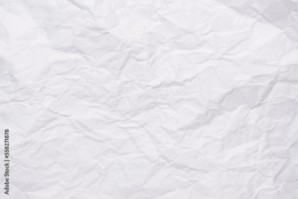 White crumpled paper texture background, clean white wrinkled paper, top view. White crumpled paper texture background, clean white wrinkled paper, top view.