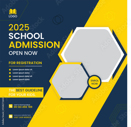 Education banner template design.