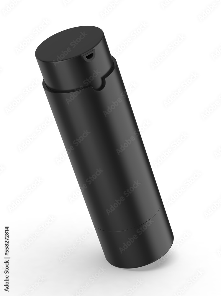 Blank cosmetic pump container bottle mockup template, 3d render illustration. Blank cosmetic pump container bottle mockup template, 3d render illustration.
