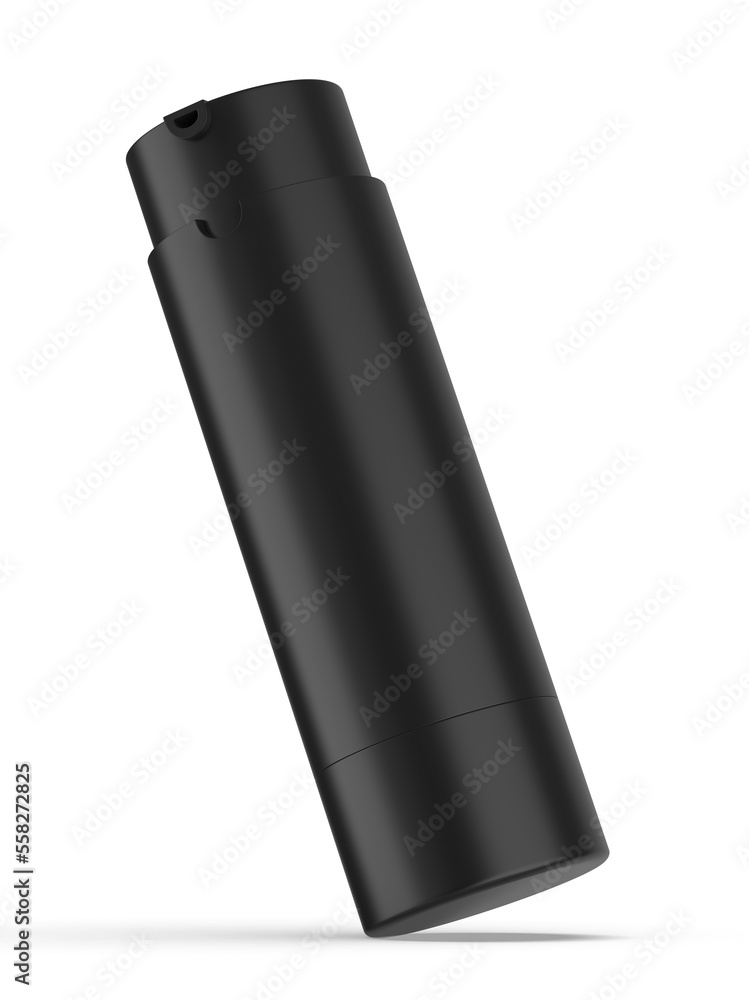 Blank cosmetic pump container bottle mockup template, 3d render illustration. Blank cosmetic pump container bottle mockup template, 3d render illustration.