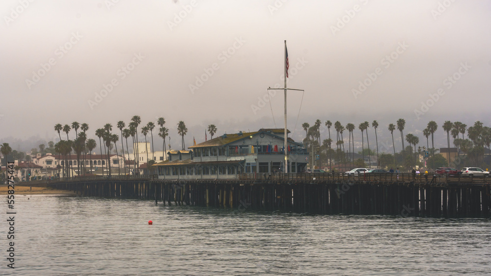 Views from Stern's Wharf in Santa Barbara, California