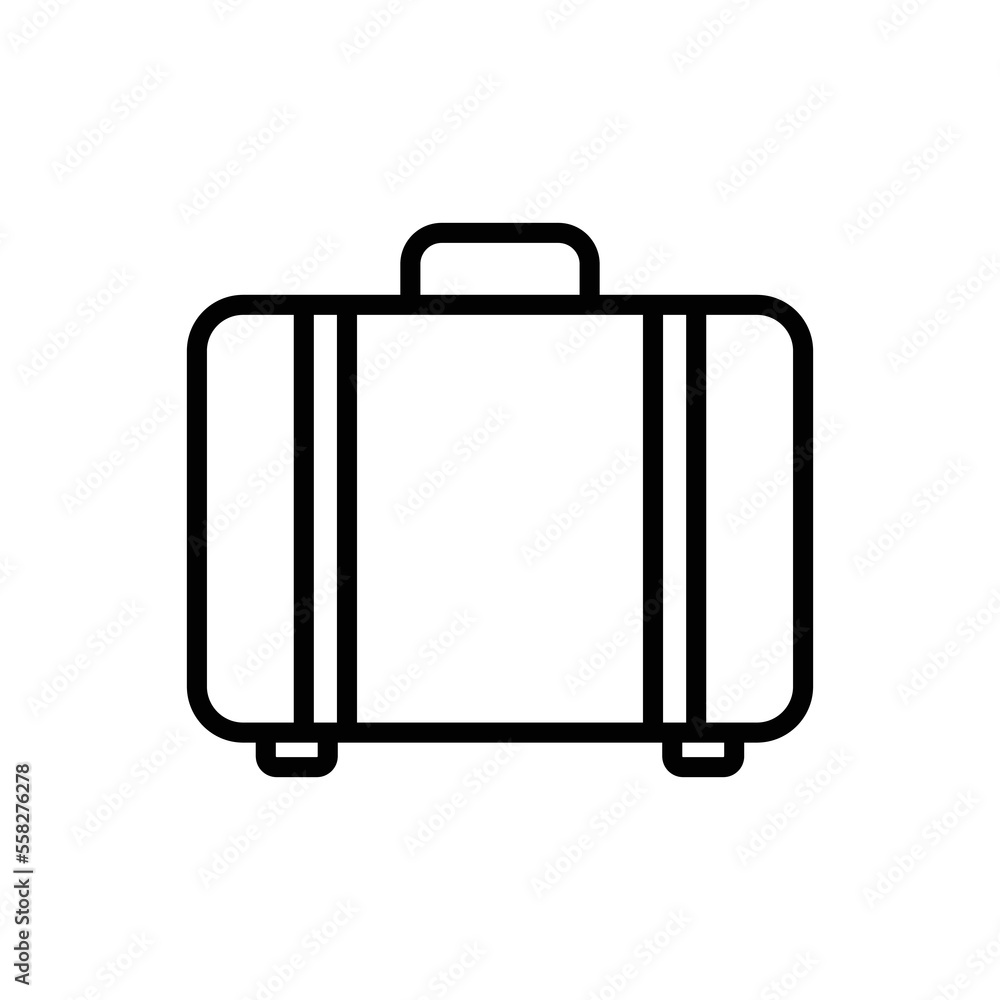 travel bag icon vector design template in white background travel bag icon vector design template in white background