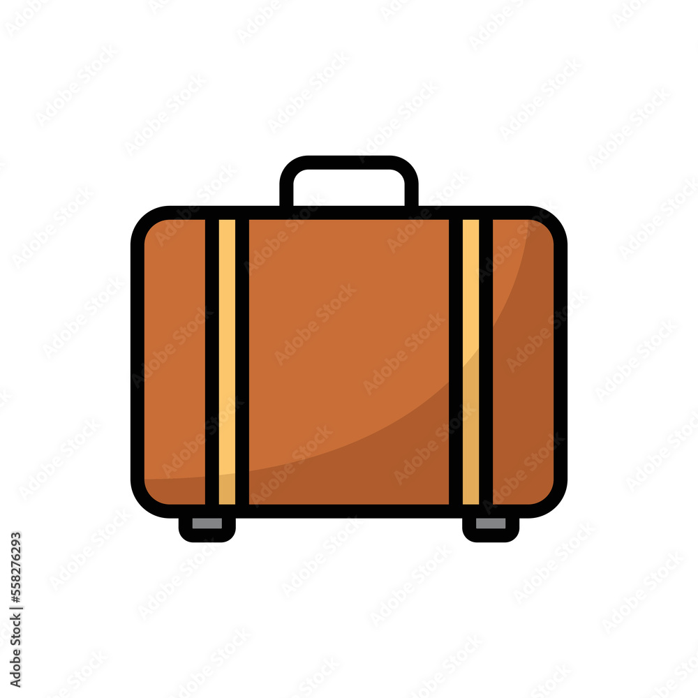 travel bag icon vector design template in white background travel bag icon vector design template in white background