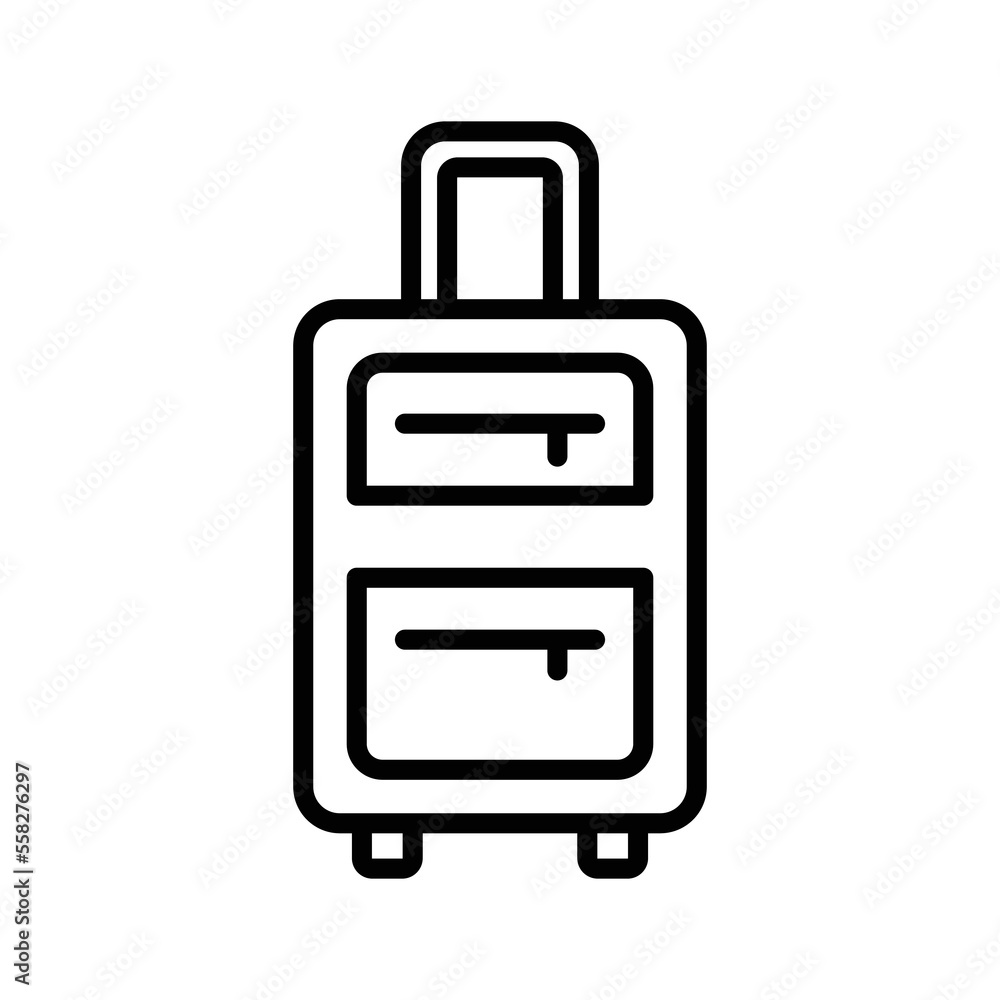 travel bag icon vector design template in white background travel bag icon vector design template in white background