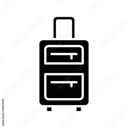 travel bag icon vector design template in white background