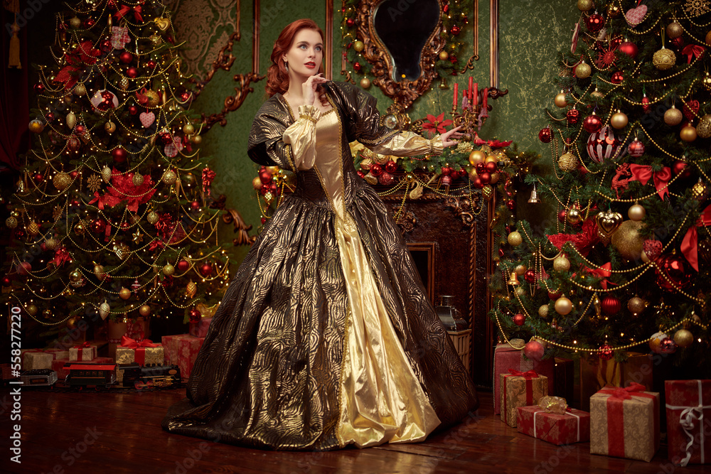 Fototapeta premium princess dances in a castle