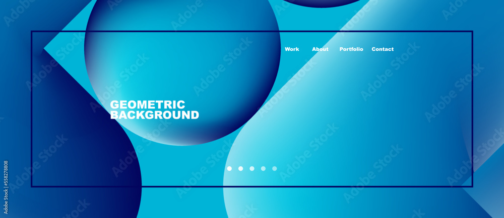 Naklejka premium Round shapes and circles with liquid gradients