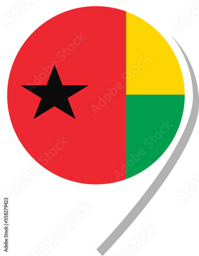 Free Download Guinea Bissau flag check-in icon. - GFXLoad