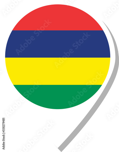 Free Download Mauritius flag check-in icon. - GFXLoad