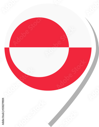 Free Download Greenland flag check-in icon. - GFXLoad