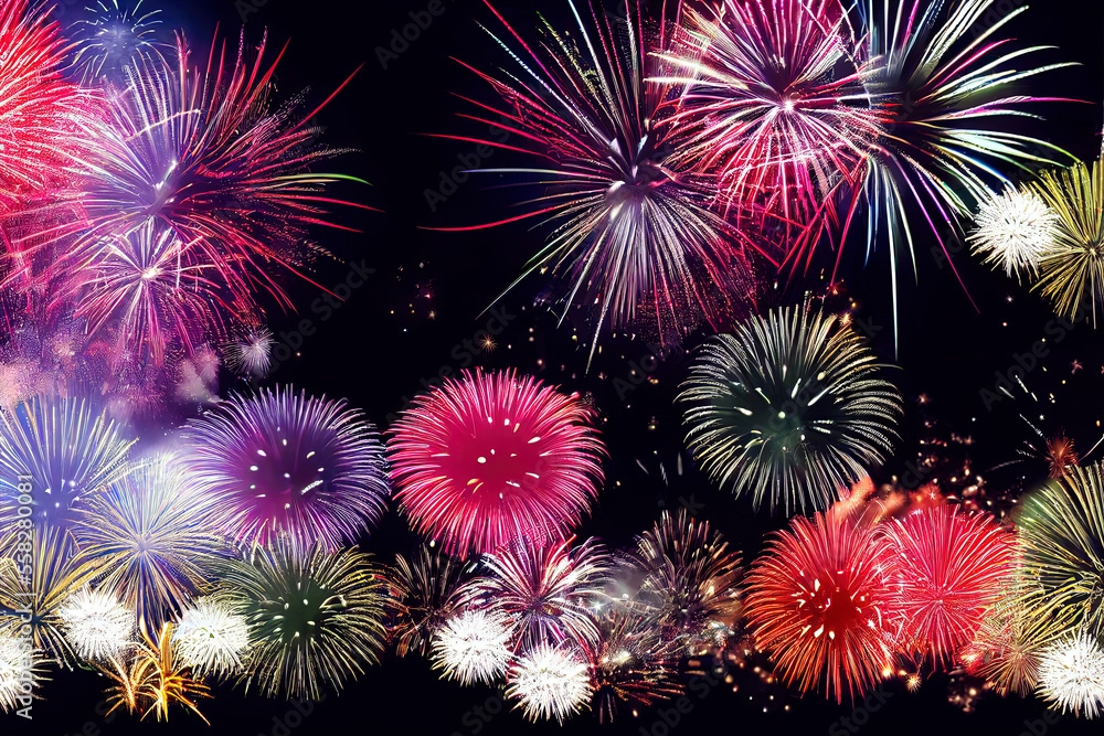 Gorgeous fireworks display