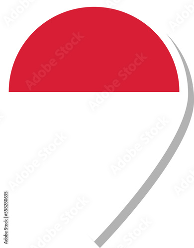 Monaco flag check-in icon. Free Download Monaco flag check-in icon. - GFXLoad