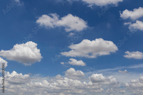 Blue sky with clouds in the background. © Southtownboy Studio