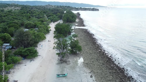 White Sand Beach Lhok Mee village, Aceh, Indonesia. photo