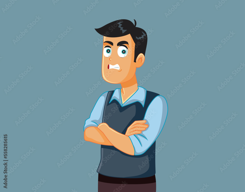 Upset Disappointed Man Complaining Vector Cartoon Illustration. Stressed person feeling angry and dissapointed
Upset Disappointed Man Complaining Vector Cartoon Illustration. Stressed person feeling angry and dissapointed