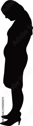a woman body silhouette vector