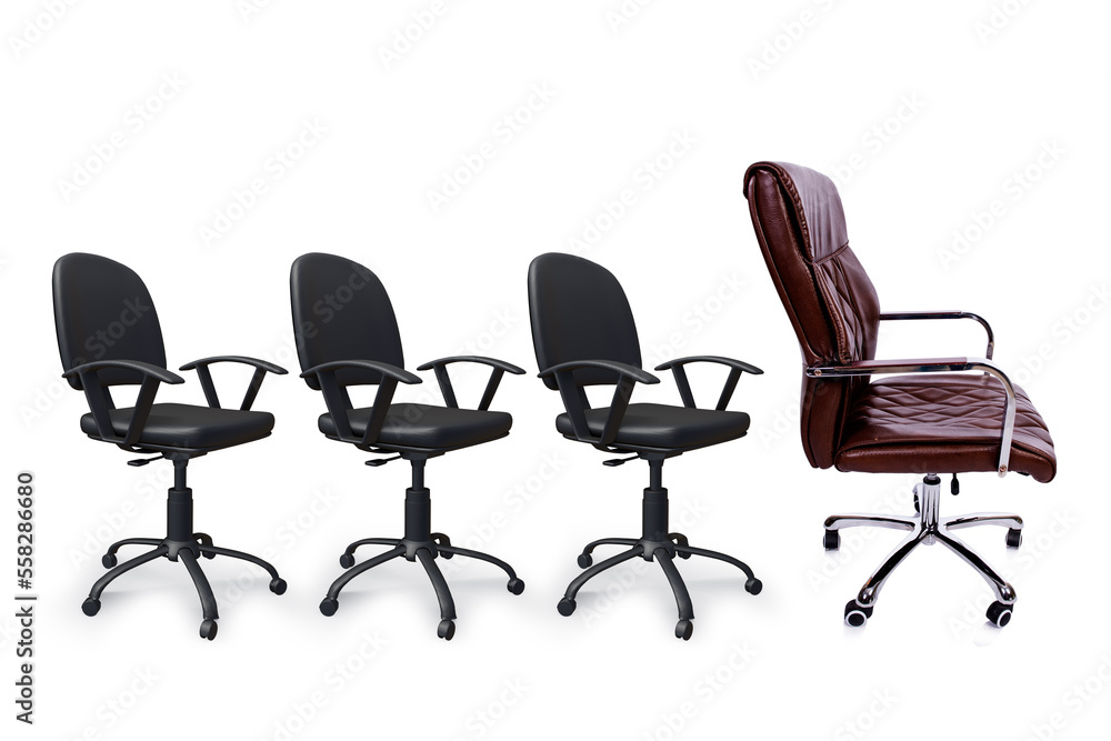 Office chairs in promotion concept Office chairs in promotion concept