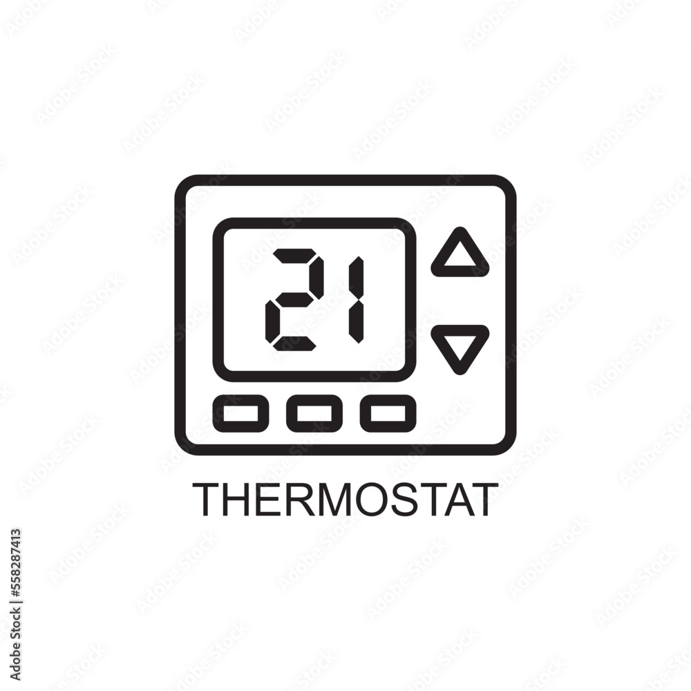 thermostat icon , temperature icon vector thermostat icon , temperature icon vector