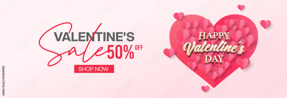 Valentine's day concept banner. Vector illustration. 3d red, pink and green paper hearts with frame on geometric background. Cute love sale banners or greeting cards, mobile apps, web. Valentine's day concept banner. Vector illustration. 3d red, pink and green paper hearts with frame on geometric background. Cute love sale banners or greeting cards, mobile apps, web.