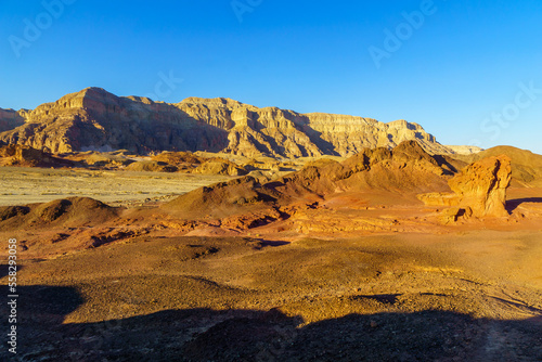 Rock formations and landscape  in Timna desert park