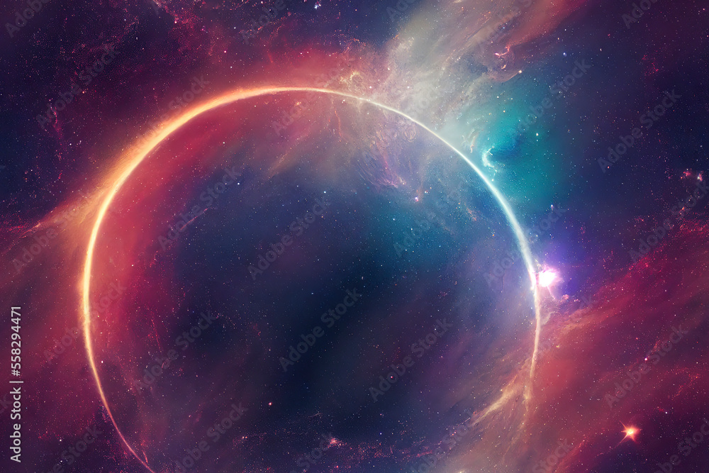 Obraz premium Universe filled with stars, nebula and galaxy