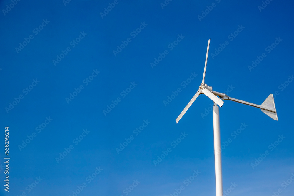Wind Turbine Wind Power Farm on nature blue sky Wind Turbine Wind Power Farm on nature blue sky