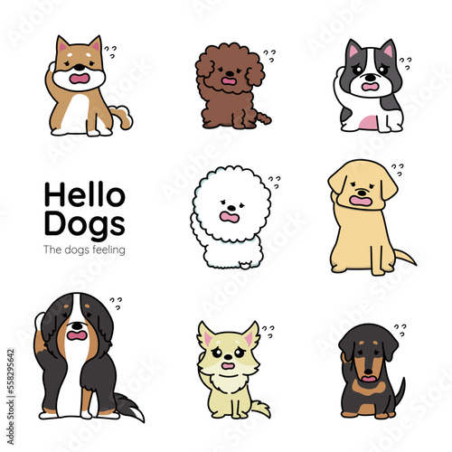 犬の表情アイコン_焦る